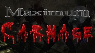Maximum Carnage at Skyrim Special Edition Nexus .